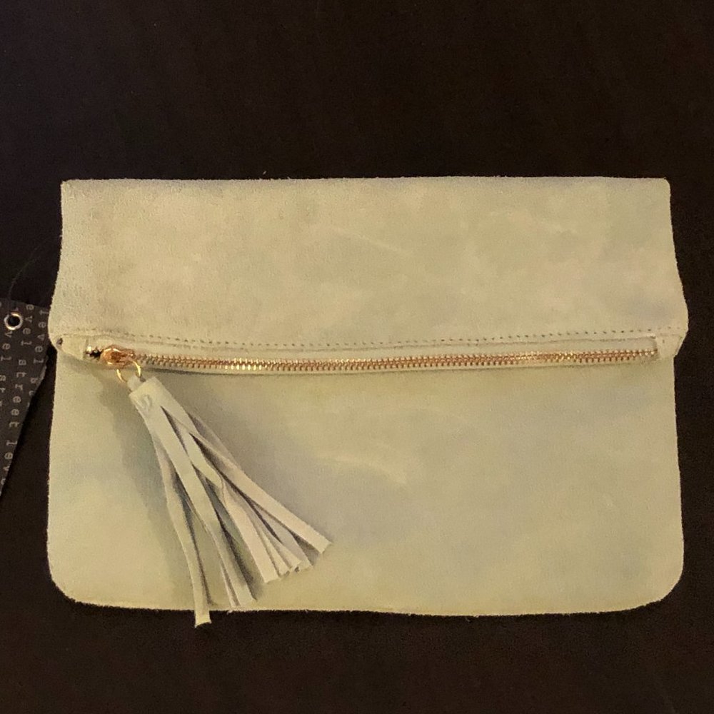 Streel Level Suede Clutch